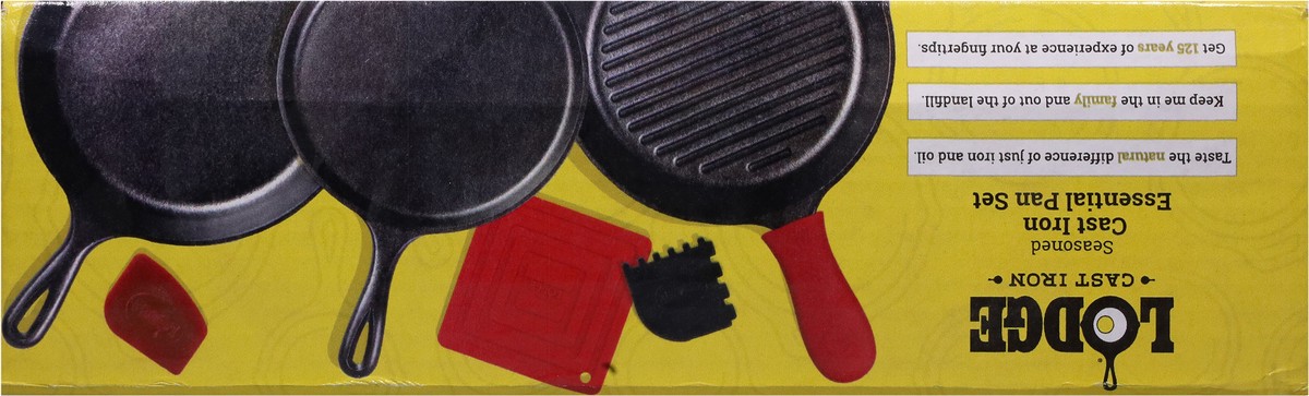 slide 5 of 11, Lodge Seasoned Cast Iron Essential Pan 1 Set, 1 ct