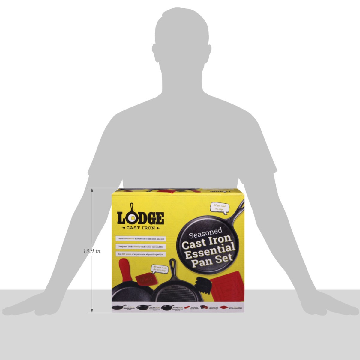 slide 2 of 11, Lodge Seasoned Cast Iron Essential Pan 1 Set, 1 ct