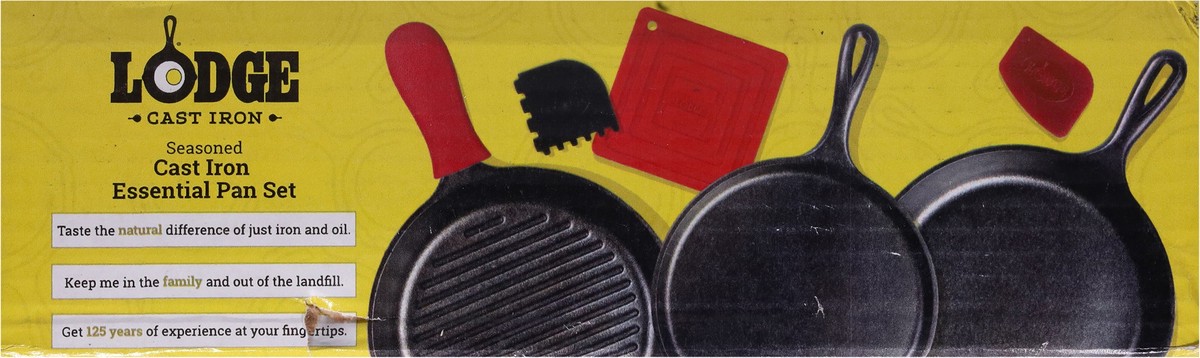slide 8 of 11, Lodge Seasoned Cast Iron Essential Pan 1 Set, 1 ct