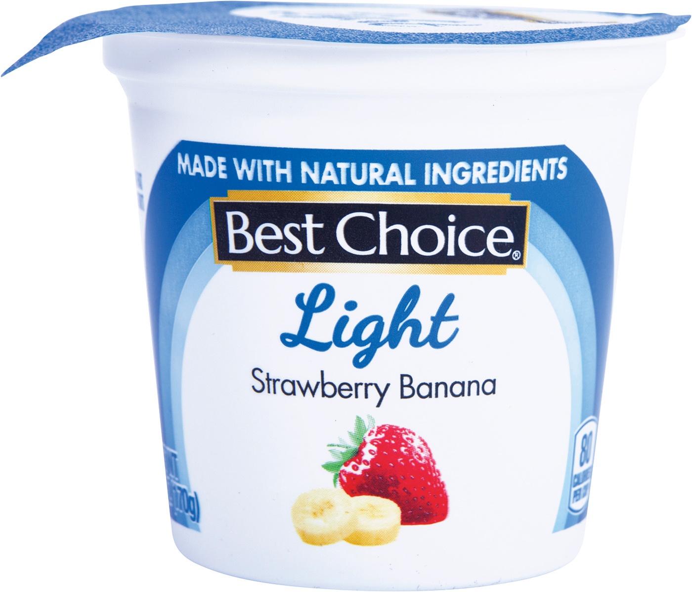 slide 1 of 1, Best Choice Light Yogurt Strawberry Banana, 6 oz