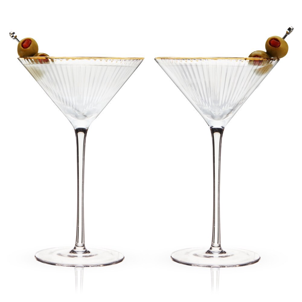 slide 1 of 1, Viski Martini Glasses, 2 ct