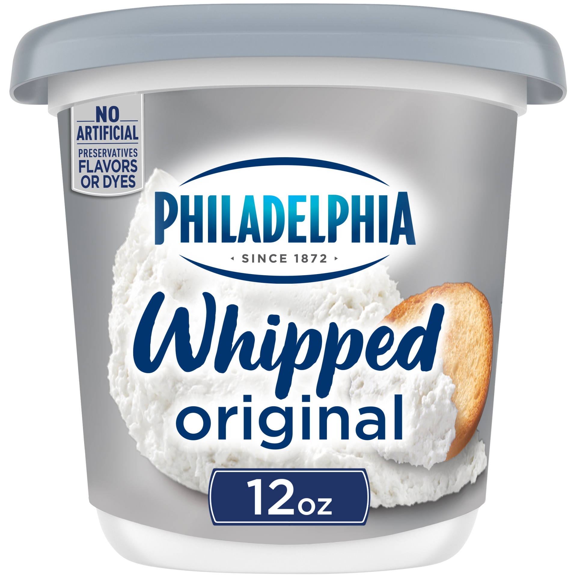 slide 1 of 1, Philadelphia Original Whipped Cream Cheese Spread Tub, 12 oz