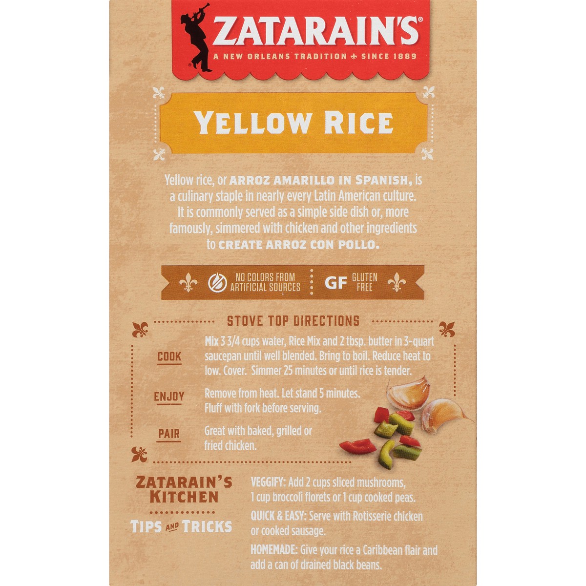 slide 5 of 9, Zatarain's Family Size Yellow Rice, 12 oz
