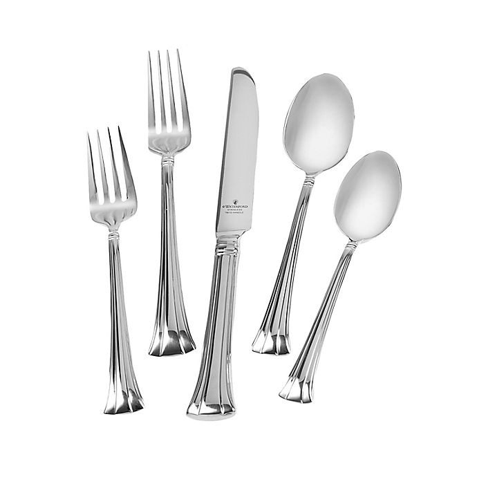 slide 1 of 2, Waterford Mont Clare Flatware Set, 65 ct