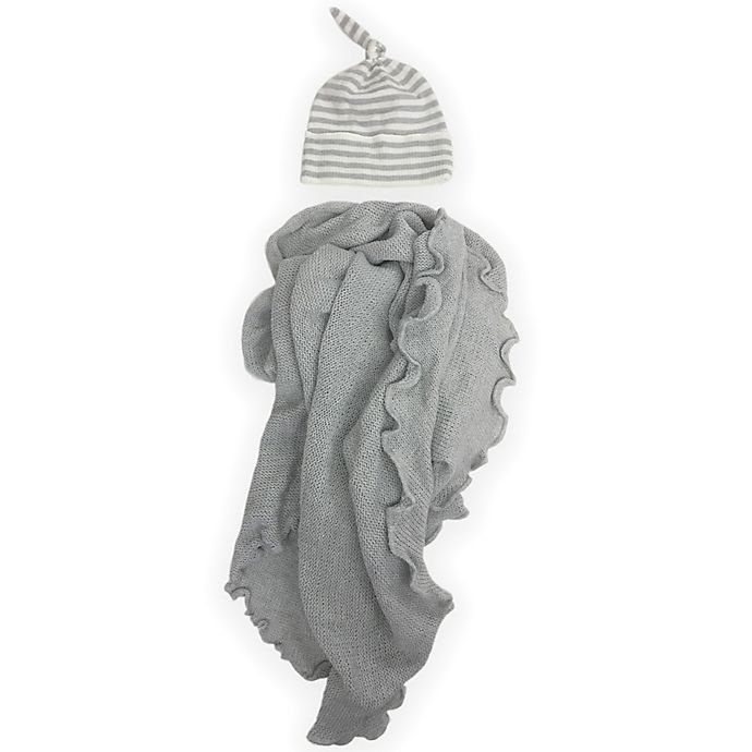 slide 1 of 1, Toby Take Me Home Hat and Forever Wrap Set - Grey, 2 ct