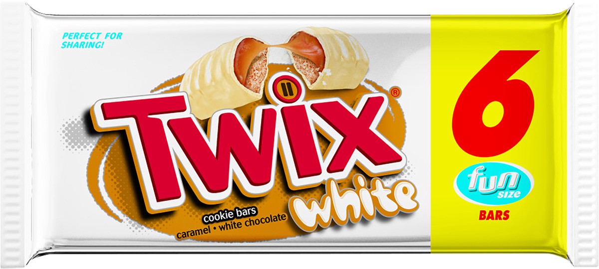 slide 3 of 3, Twix White Multipack, 6 Fun Size Bars, 3.39 Oz, 3.39 oz