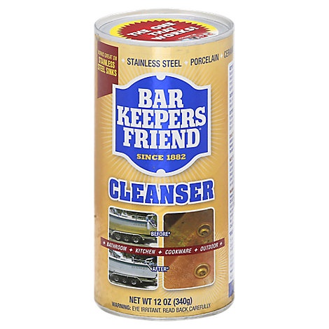 slide 1 of 1, Bar Keepers Friend Cleanser & Polish, 12 oz