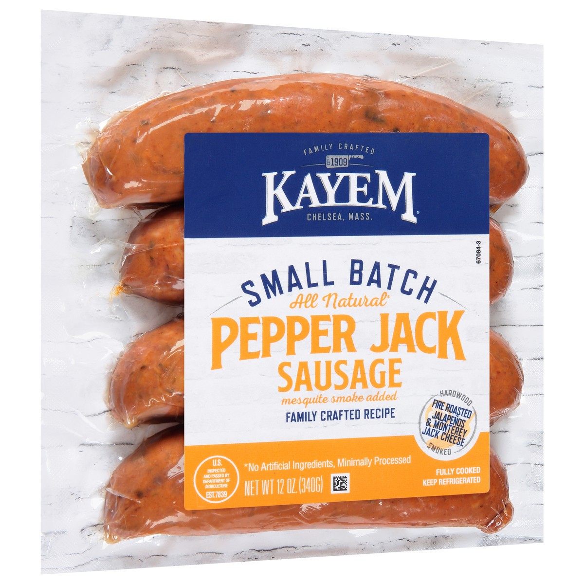 slide 2 of 9, Kayem Pepper Jack Sausage, 12 oz