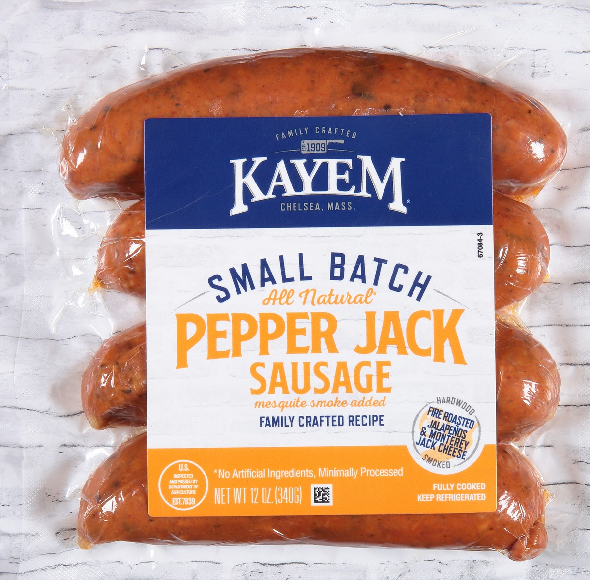 slide 5 of 9, Kayem Pepper Jack Sausage, 12 oz