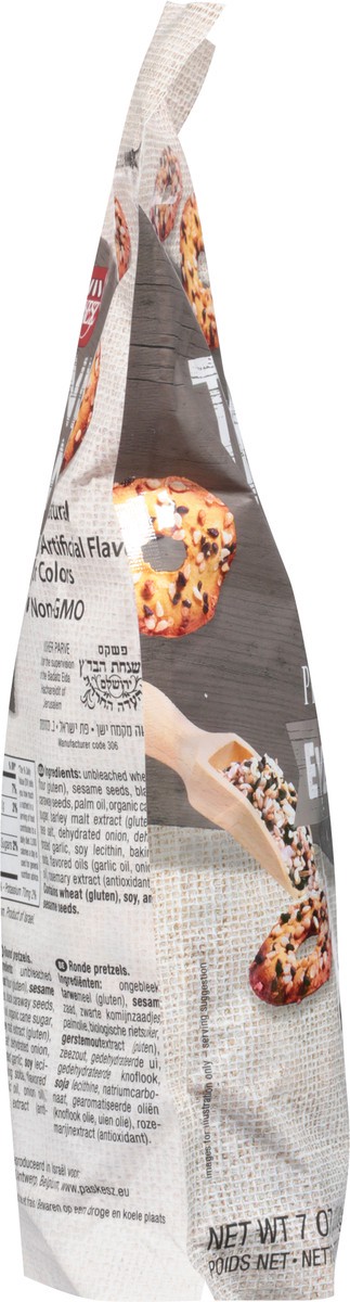 slide 7 of 14, Paskesz Thinny Mini Everything Pretzel Flats 7 oz, 7 oz