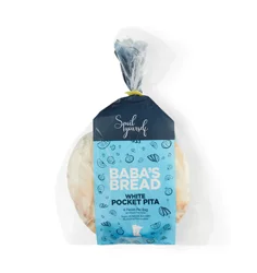 Baba's White Pocket Pita Bread