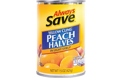 slide 1 of 1, Always Save Sliced Peaches in Light Syrup, 15 oz