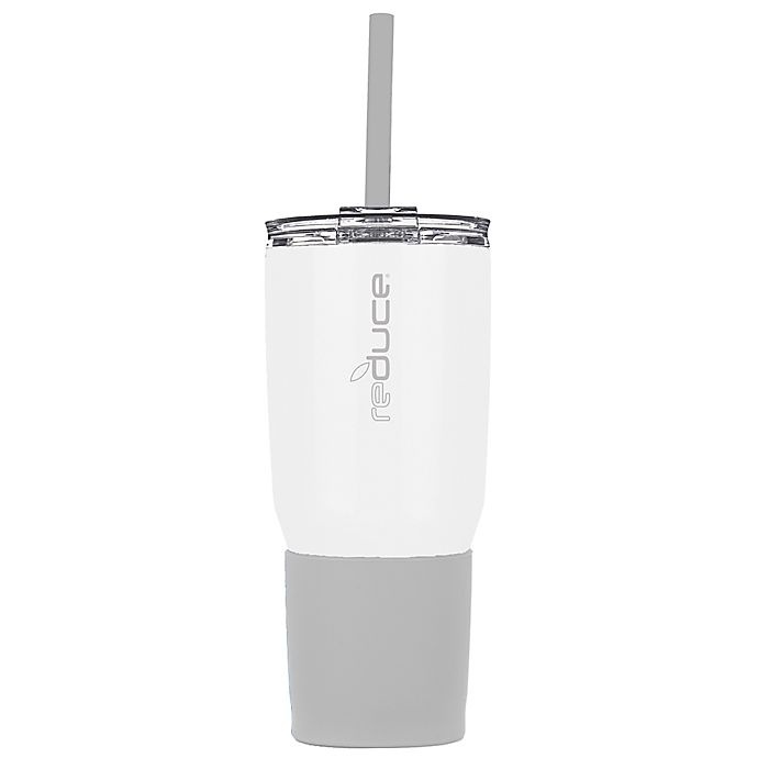 slide 1 of 1, Reduce 3-in-1 Stainless Steel Tumbler - White, 24 oz