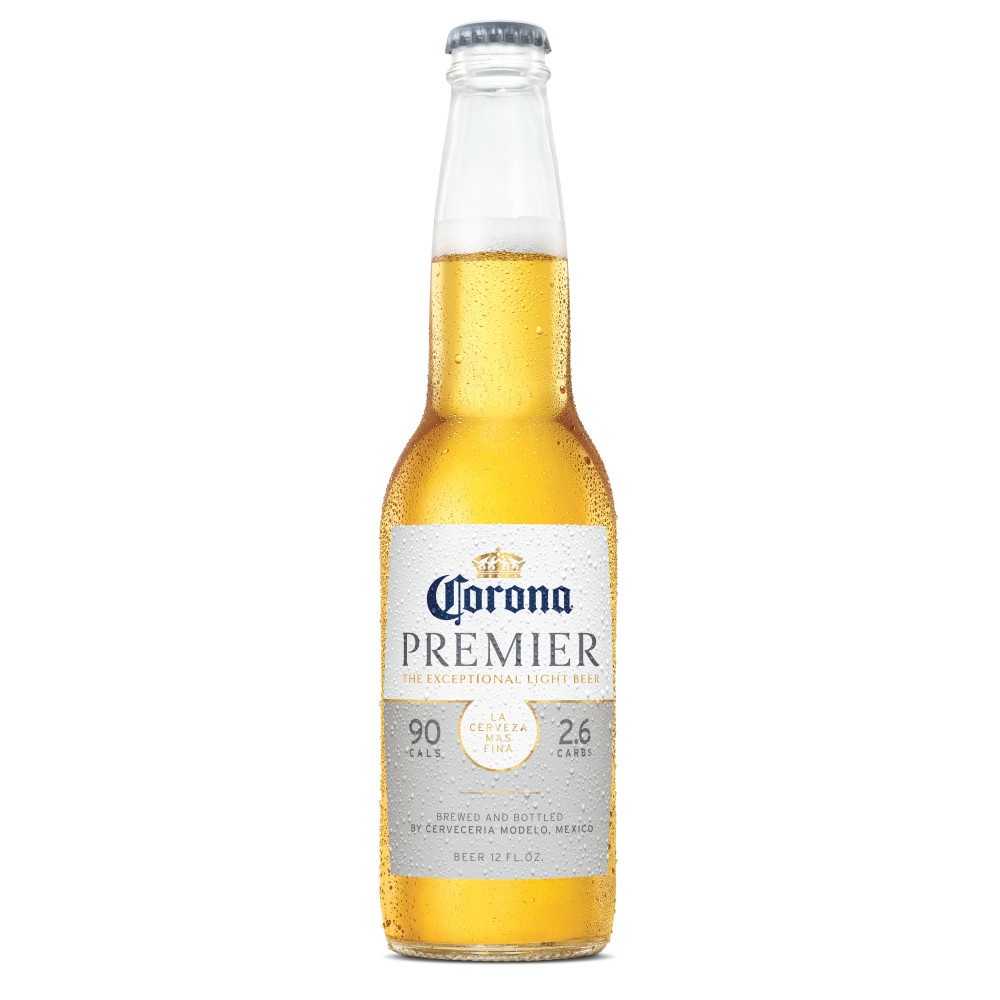 slide 1 of 4, Corona Premier Mexican Lager Import Light Beer, 12 fl oz Bottle, 4.0% ABV, 12 fl oz