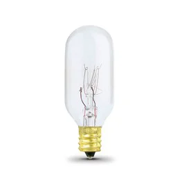 Feit Electric Light Bulb, Appliance, Intermediate Base, Clear, 25 Watts