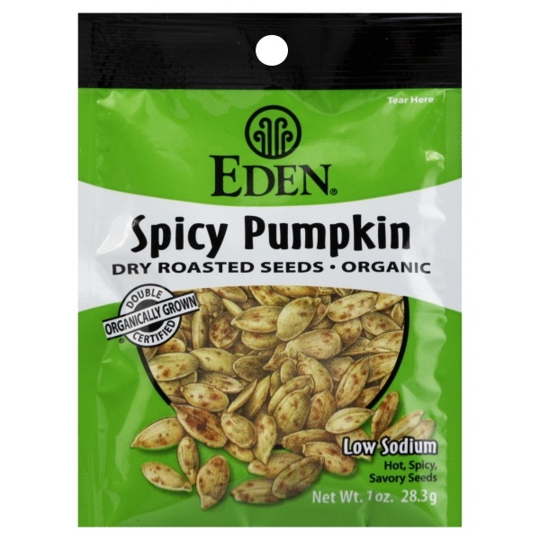 slide 1 of 1, Eden Foods Organic Spicy Pumpkin Seeds, 1 oz