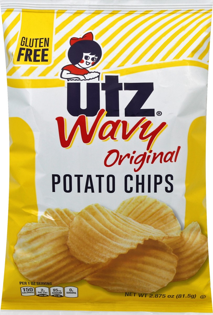 slide 5 of 5, Utz Original Wavy Potato Chips, 2.875 oz