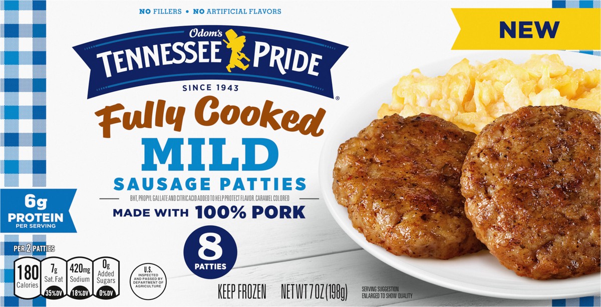 slide 8 of 13, Odom's Fully Cooked Mild Ssg Pts, 7 oz