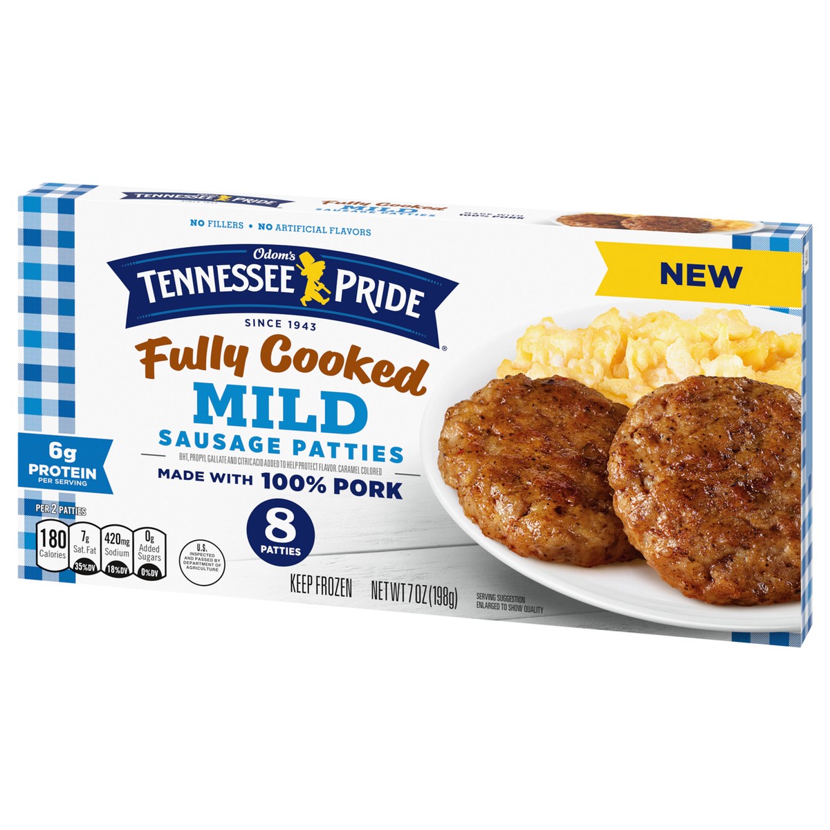 slide 13 of 13, Odom's Fully Cooked Mild Ssg Pts, 7 oz