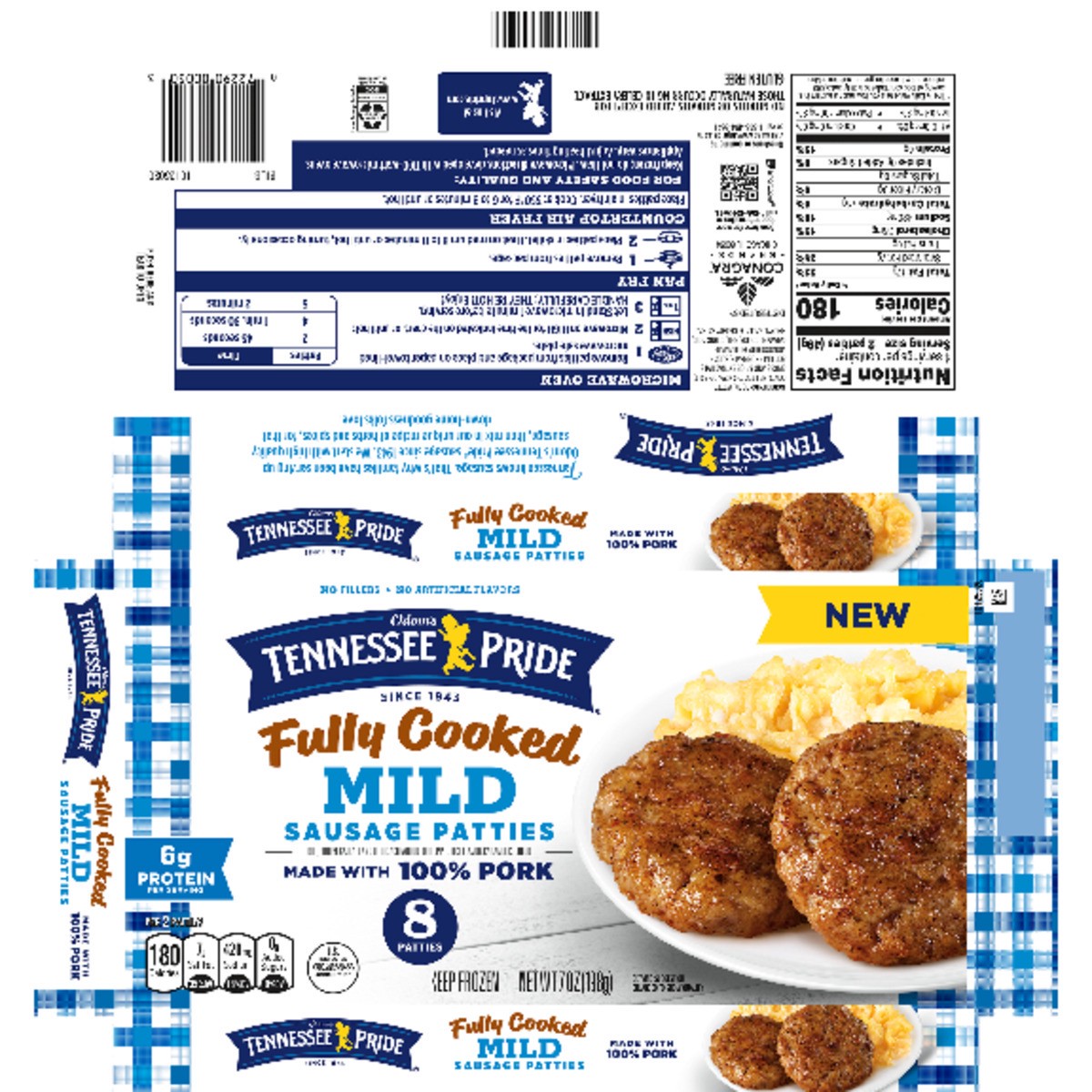 slide 12 of 13, Odom's Fully Cooked Mild Ssg Pts, 7 oz