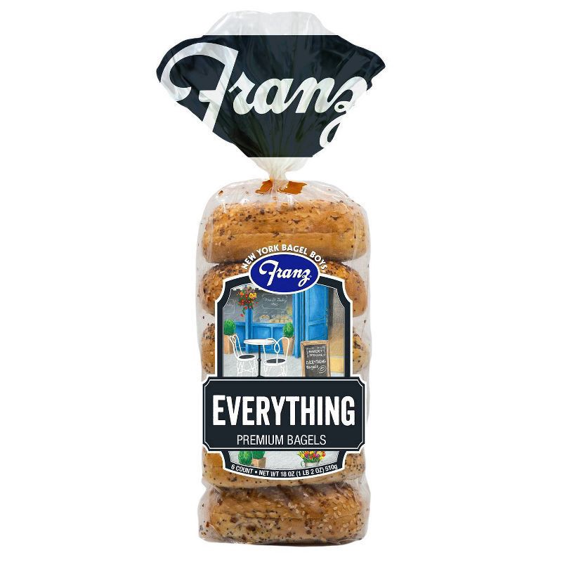 slide 2 of 6, Franz Bagel Boys Everything Bagels, 6 ct; 20 oz