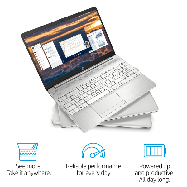 slide 2 of 9, HP 15-Dw3025Od Laptop, 15.6'' Screen, Intel Core I5, 8Gb Memory, 2Tb Hard Drive, Windows 10, 2Q3J4Ua#Aba, 1 ct