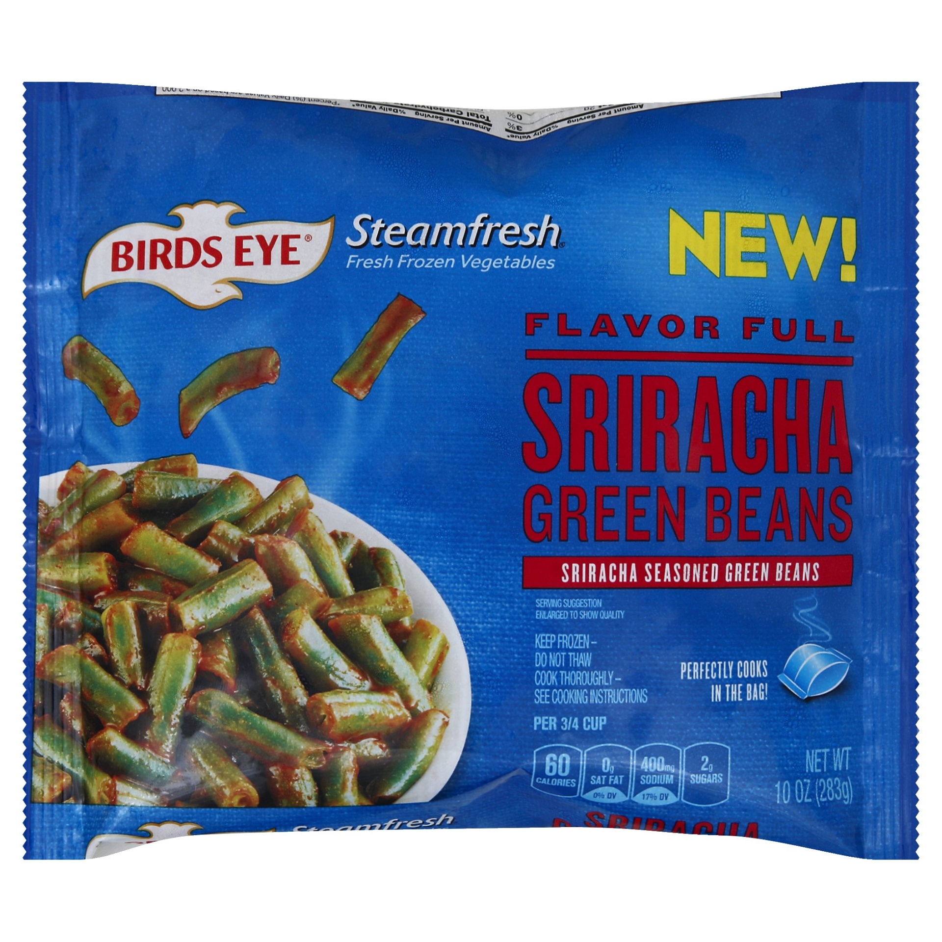 slide 1 of 1, Birds Eye Bird's Eye Steamfresh Flavor Full Sriracha Green Beans, 10 oz