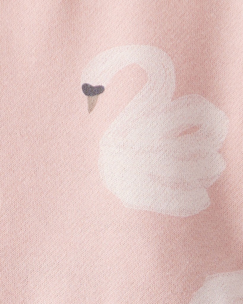 slide 2 of 3, Carter's Toddler Girl DayDream Fleece Swan Knit Dress - Pink Pink 4T, 1 ct