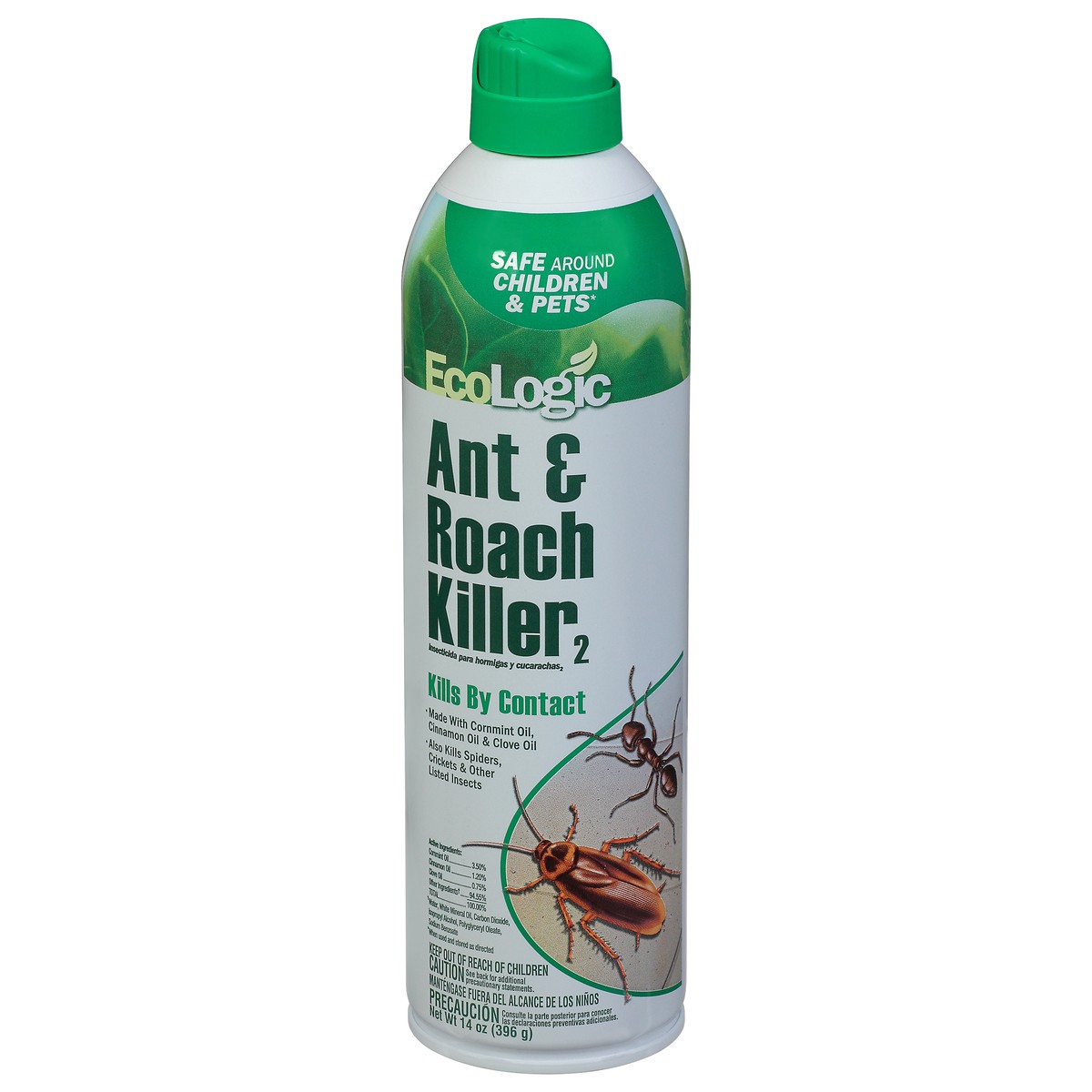 slide 1 of 9, Ecologic 2 Ant & Roach Killer 14 oz Aerosol, 14 oz