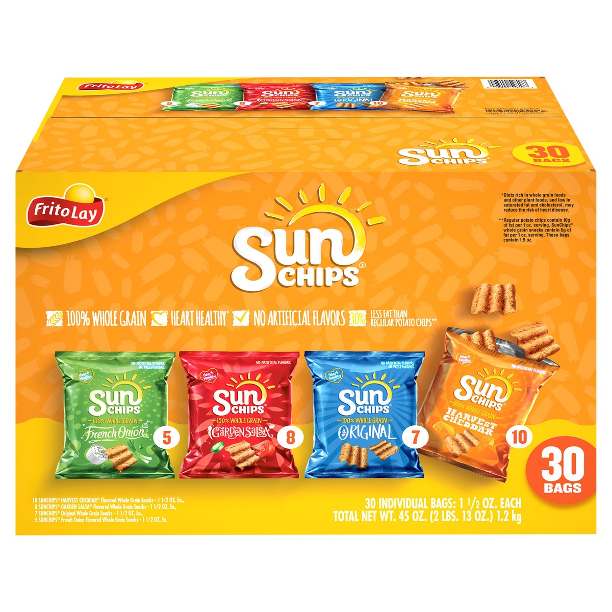 slide 1 of 2, Frito-Lay Frito Lay Sunchips Variety, 30 ct; 1.5 oz