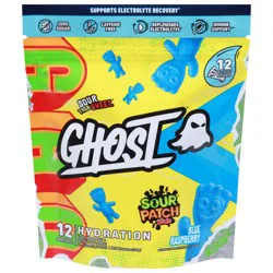 Ghost Sour Patch Kids Hydration Blue Raspberry Electrolytes+, 12 - 0.32 oz On-the-Go Sticks