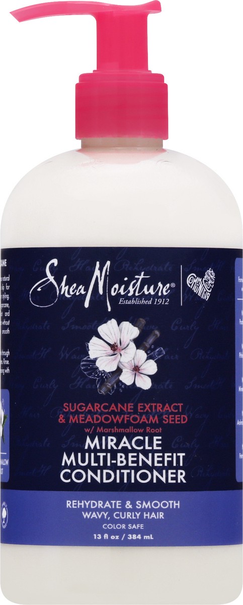 slide 5 of 9, SheaMoisture Multi-Benefit Conditioner Sugarcane and Meadowfoam, 13 oz, 13 oz