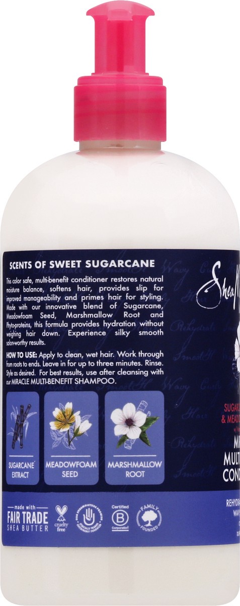 slide 6 of 9, SheaMoisture Multi-Benefit Conditioner Sugarcane and Meadowfoam, 13 oz, 13 oz