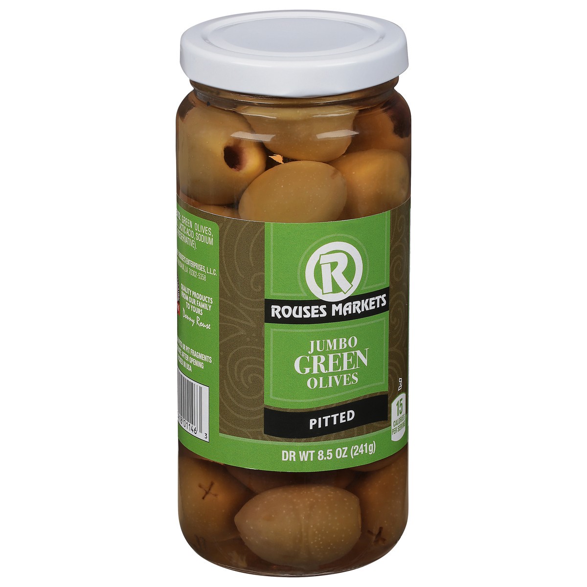 slide 9 of 11, Rouses Markets Pitted Green Olives Jumbo 8.5 oz, 8.5 oz