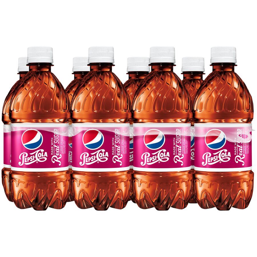 slide 1 of 4, Pepsi Wild Cherry Cola with Real Sugar 12 Fluid Ounce/ - 96 oz, 96 oz