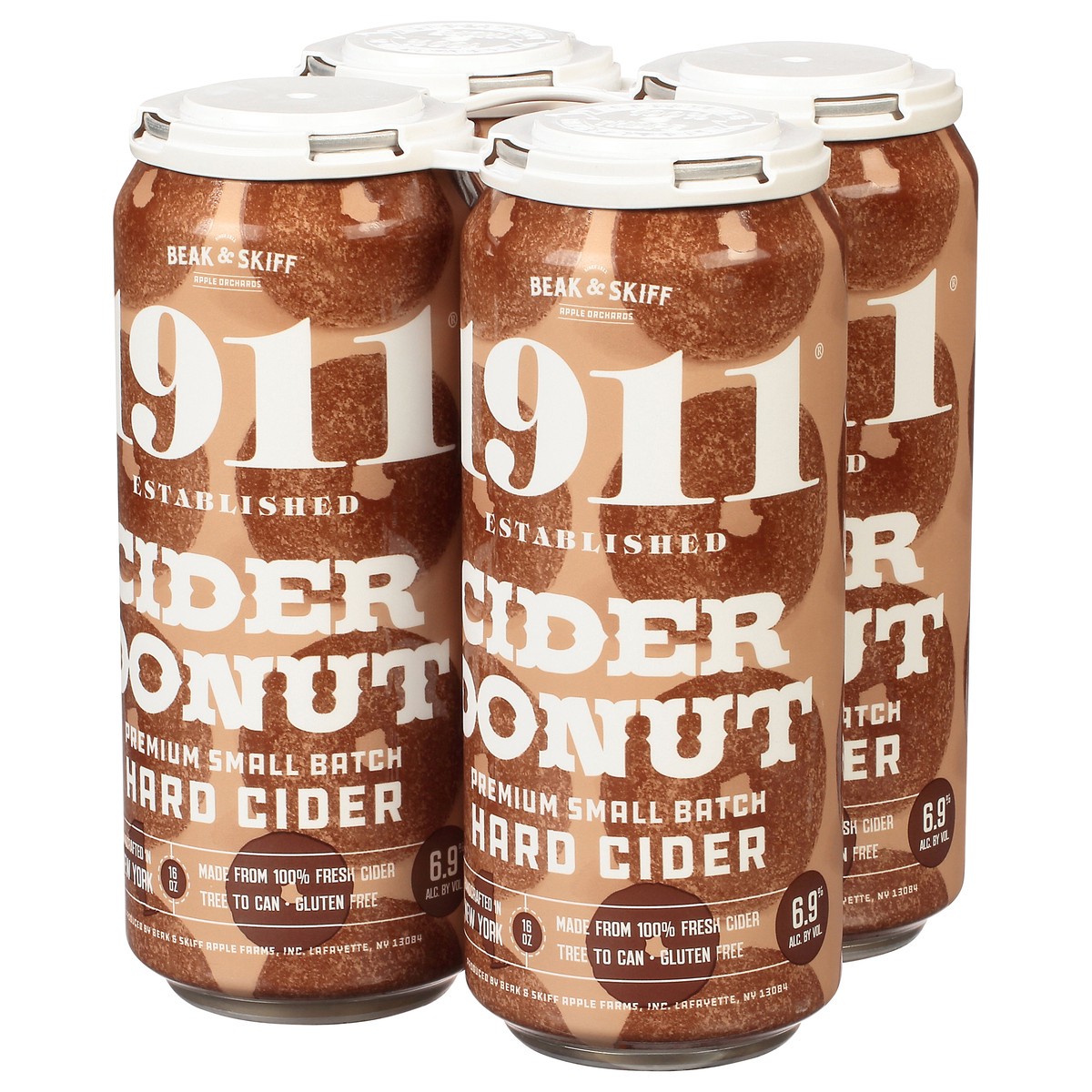 slide 6 of 10, 1911 Established Premium Small Batch Cider Donut Hard Cider 4 - 16 oz Cans, 4 ct
