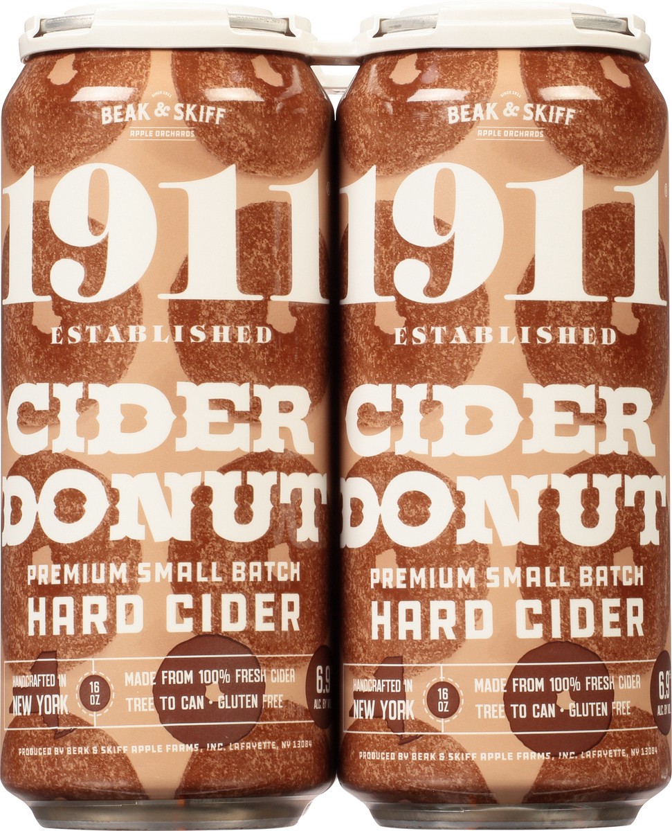 slide 5 of 10, 1911 Established Premium Small Batch Cider Donut Hard Cider 4 - 16 oz Cans, 4 ct