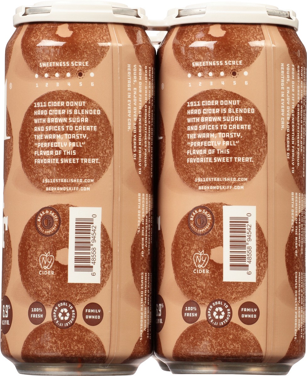 slide 10 of 10, 1911 Established Premium Small Batch Cider Donut Hard Cider 4 - 16 oz Cans, 4 ct