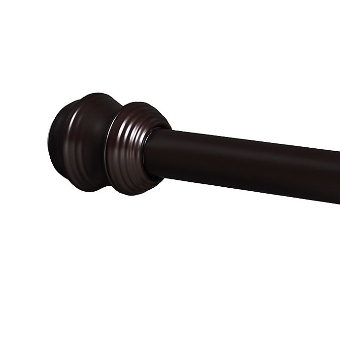 slide 1 of 8, Titan Dual Mount Stainless Steel Finial Shower Rod - Bronze, 1 ct