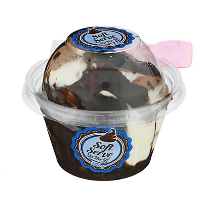 slide 1 of 1, Klein's Real Kosher Vanilla Chocolate Soft Serve Ice Cream, 8 oz