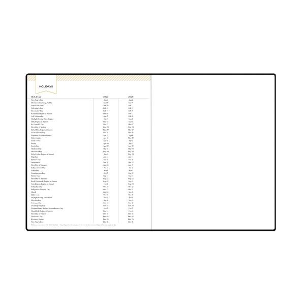 slide 4 of 8, 2025 Day Designer Weekly/Monthly Planning Calendar, 8"" X 10"", Black, January 2025 To December 2025, 1 ct
