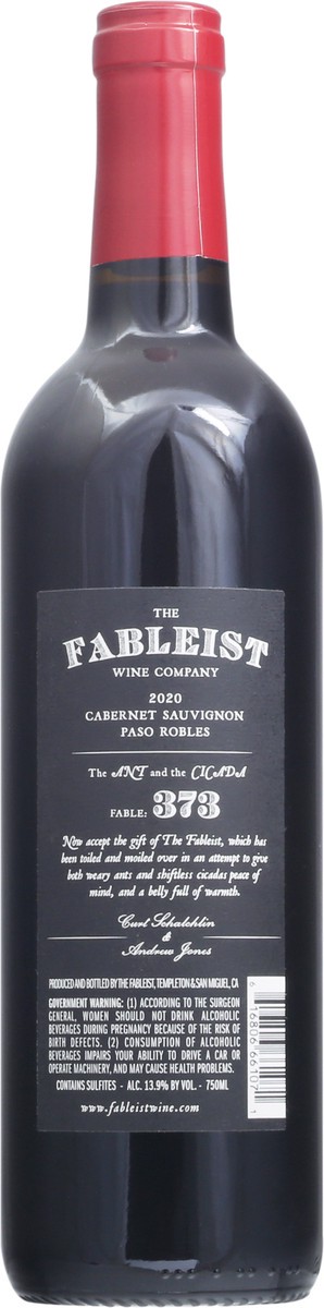 slide 3 of 12, The Fableist Cabernet Sauvignon, 750 ml