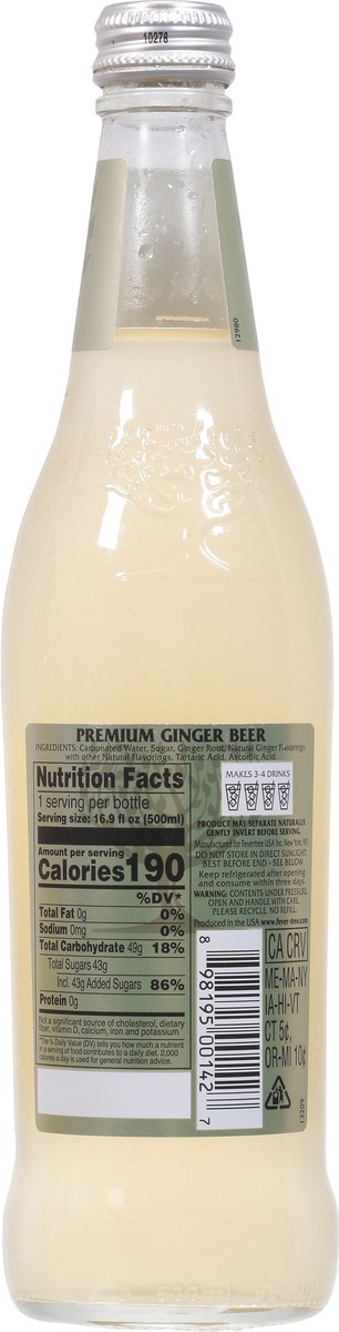 slide 7 of 9, Fever-Tree Ginger Beer - 500 ml, 500 ml