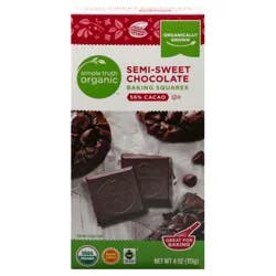 Simple Truth Organic Semi-Sweet Chocolate Baking Bar - 4 oz