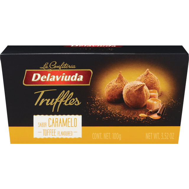 slide 1 of 1, Delaviuda Caramel Truffles, 3.52 oz