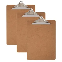 Office Depot Brand Wood Clipboards, Letter Size, 100% Recycled,Pack Of 3