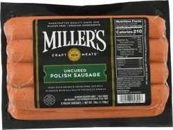 Miller's Millers Polish Sausage - 28 Oz