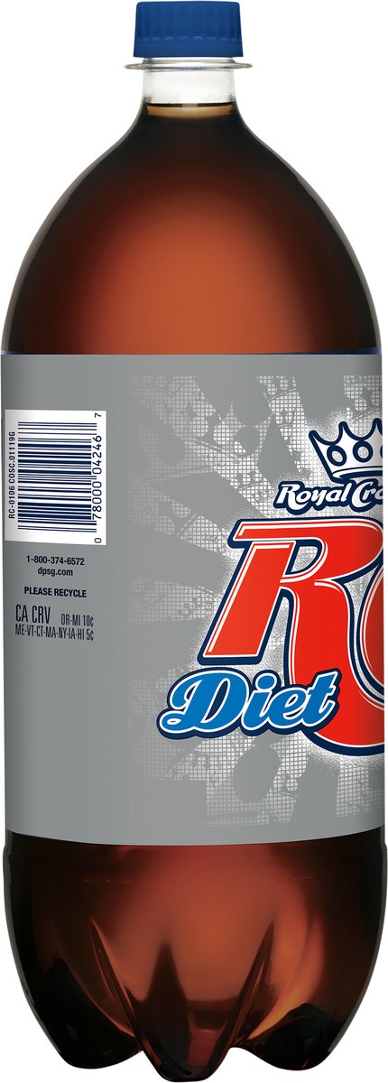 slide 5 of 9, RC Cola Diet RC Cola Soda- 2 liter, 2.10 qt