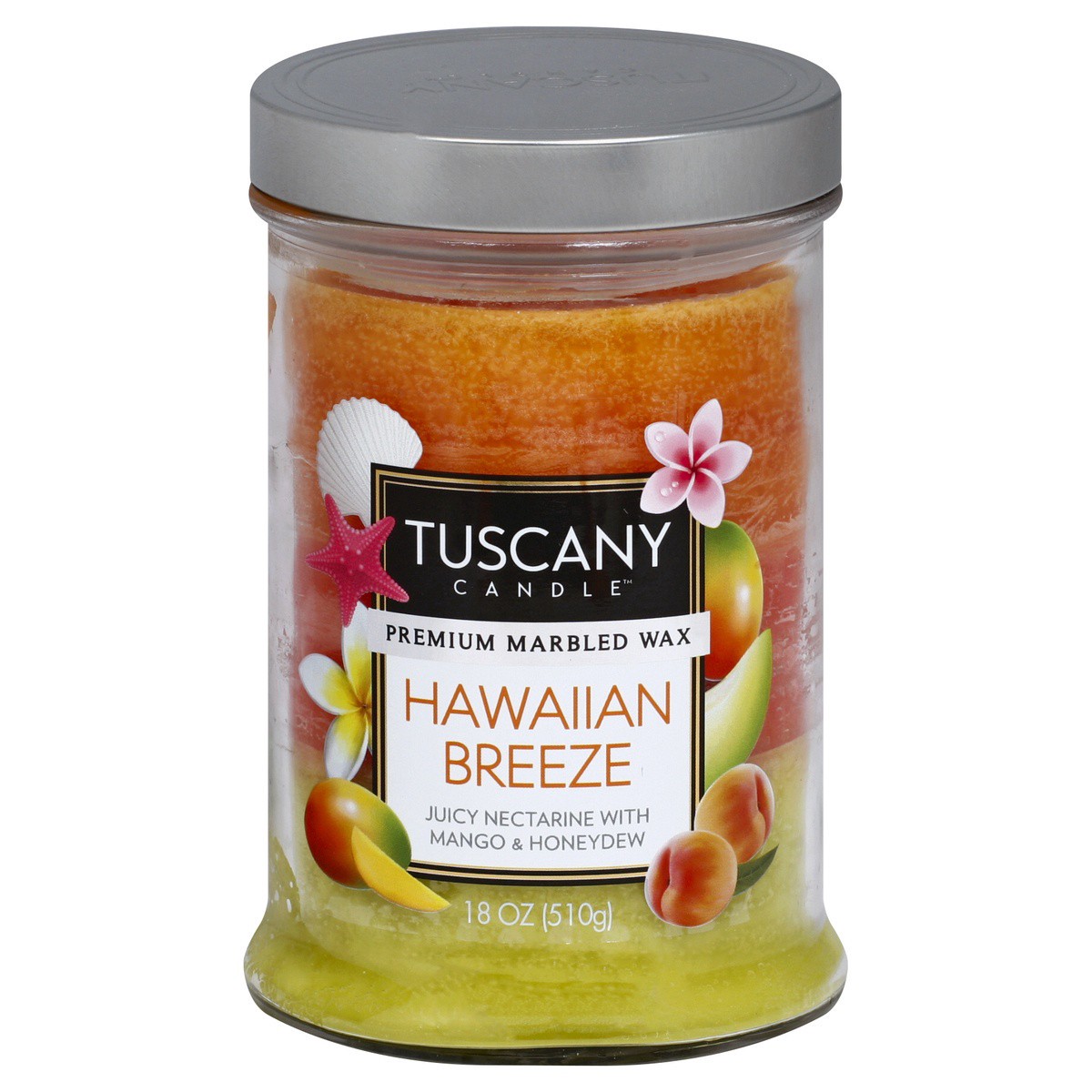 slide 1 of 7, Tuscany Candle Triple Pour Jar Candle, Hawaiian Breeze, 18 oz