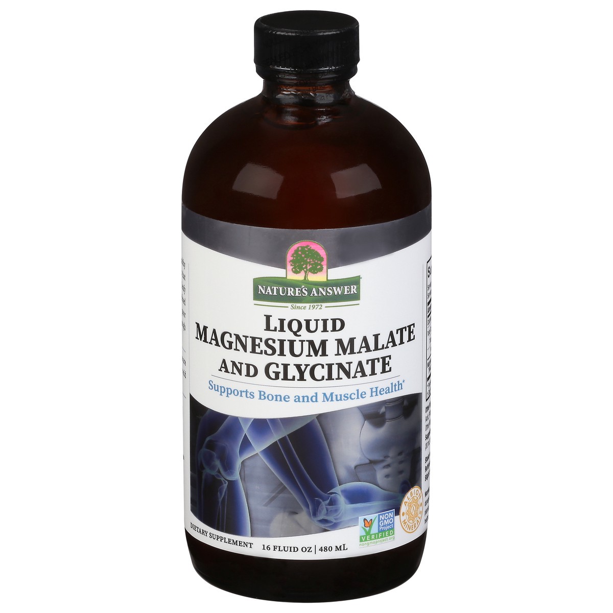 slide 10 of 13, Nature's Answer Liquid Magnesium Malate and Glycinate 16 fl oz, 16 fl oz